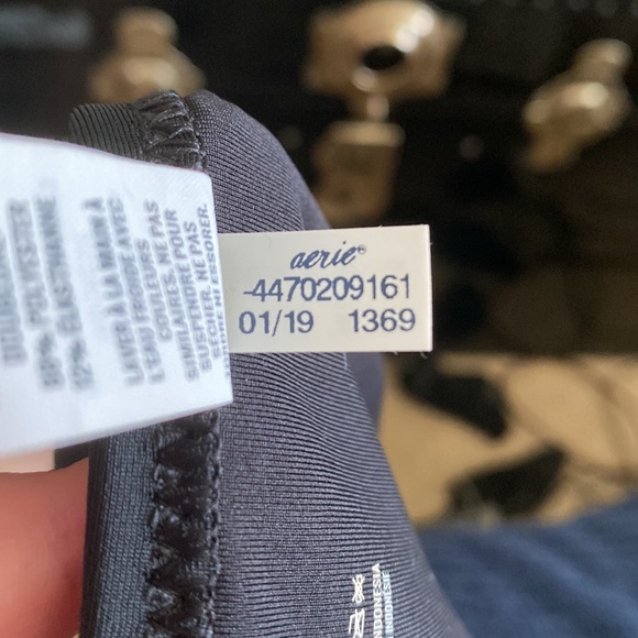 🌿 aerie | NWT Black Cheeky Bikini Bottoms - Picture 3 of 4